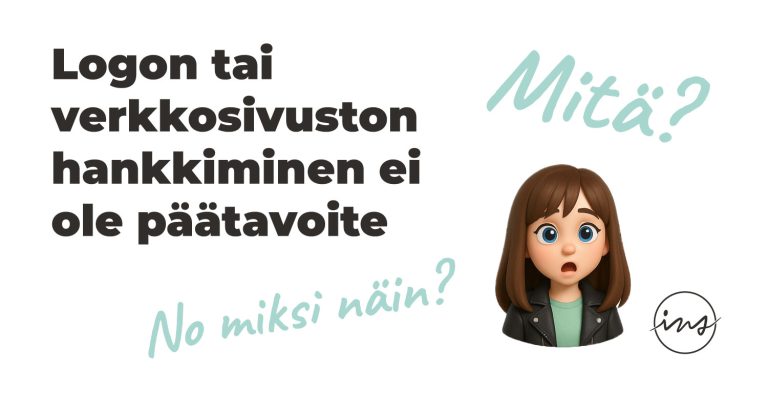 Logon tai verkkosivuston hankkiminen ei ole päätavoite